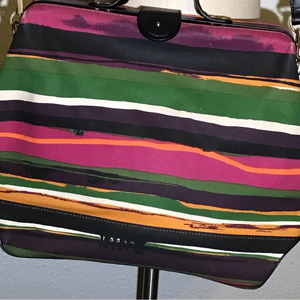 Kate Spade Saturday Sunset Stripe Bowler Satchel bag - Picture 2 of 9